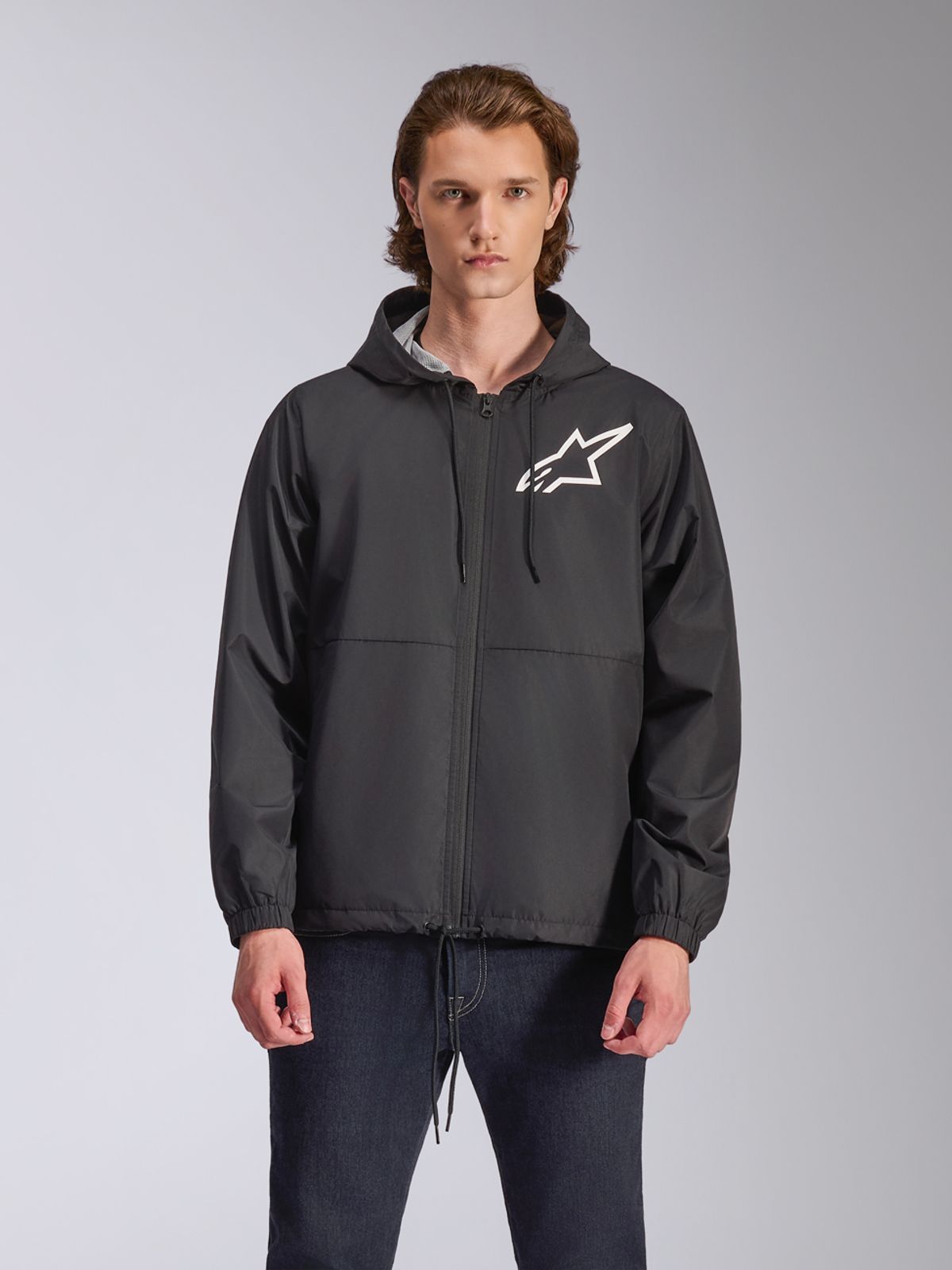 알파인스타즈(ALPINESTARS) SPEEDER CHROMIUM WINDBREAKER JACKET  - WHITE/BLACK
