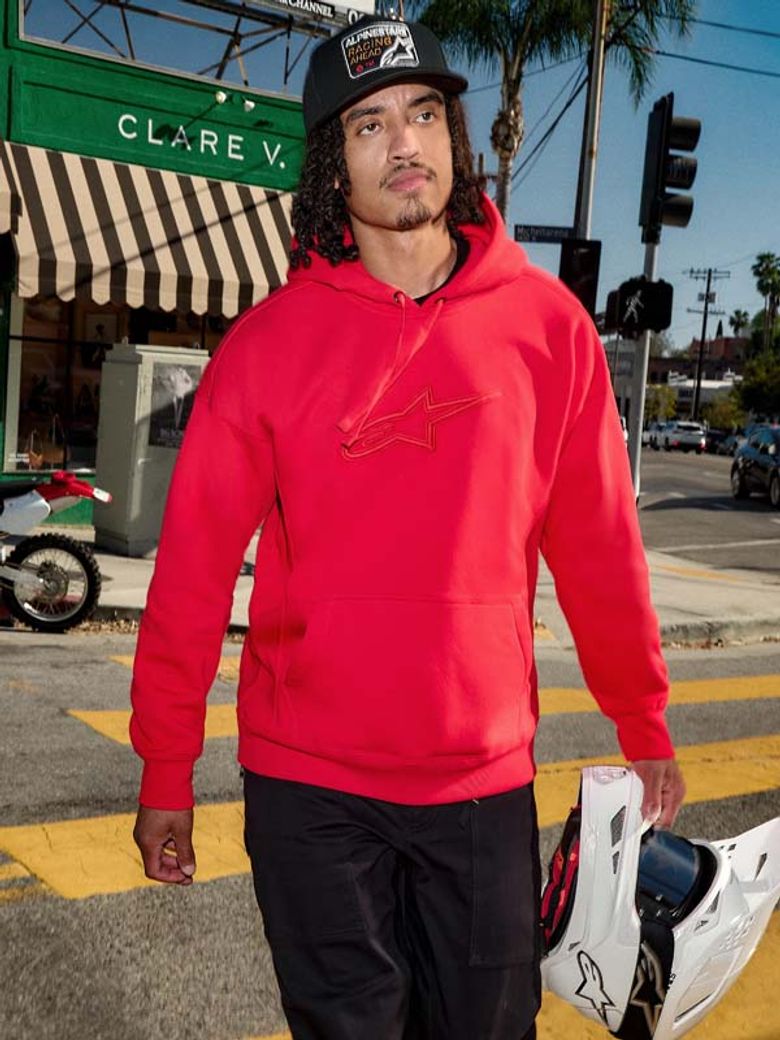 EMERGENT OVERSIZED HOODIE - RED