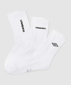 변형로고 쿠셔닝 3PACK 크루 삭스 화이트 UR123CSC10
