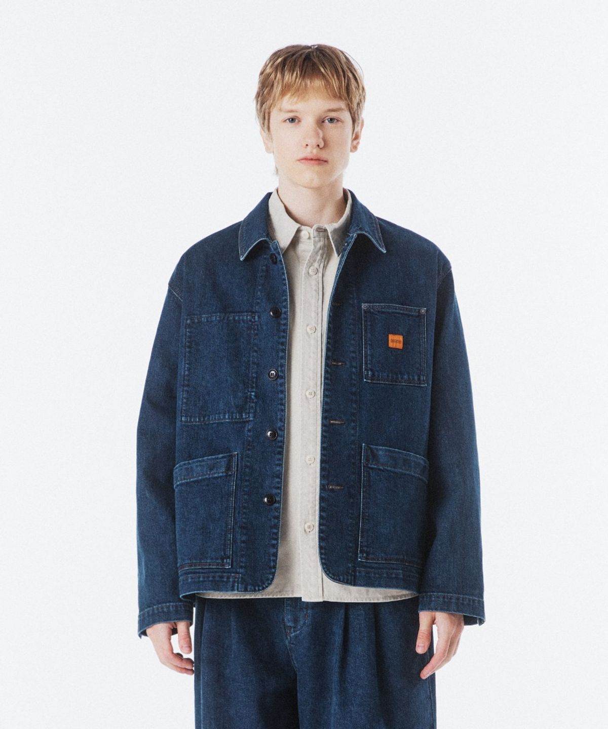 브롬톤 런던(BROMPTON LONDON) CANDIANI DENIM JACKET - D/BLUE (P261MJK461)