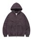 PIGMENT DAMAGE HOODIE ZIP-UP (DEEP PURPLE)