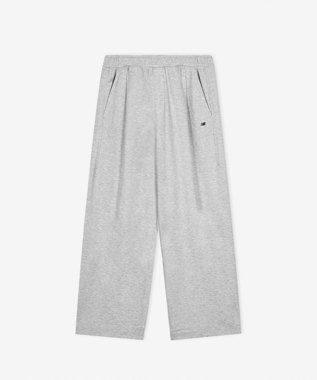 뉴발란스(NEW BALANCE) NBMLG11233 / UNI 에센셜 와이드 원턱 팬츠 (GRAY)