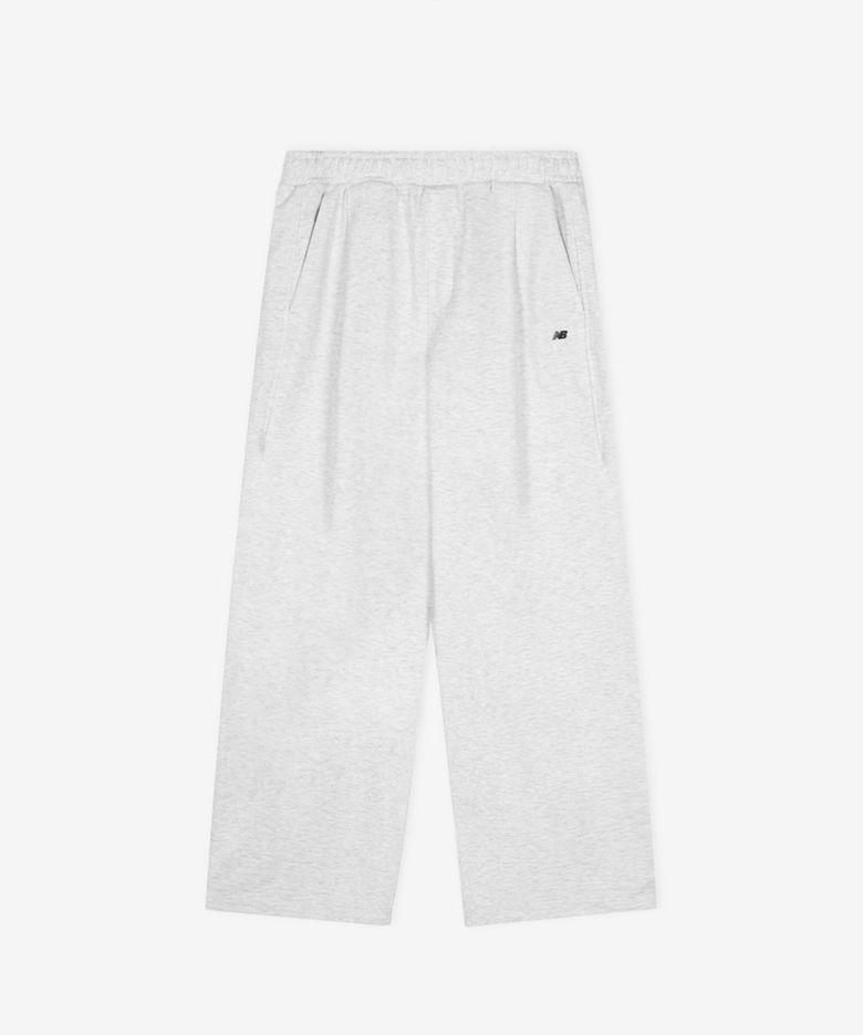 NBMLG11233 / UNI 에센셜 와이드 원턱 팬츠 (LIGHT GRAY)