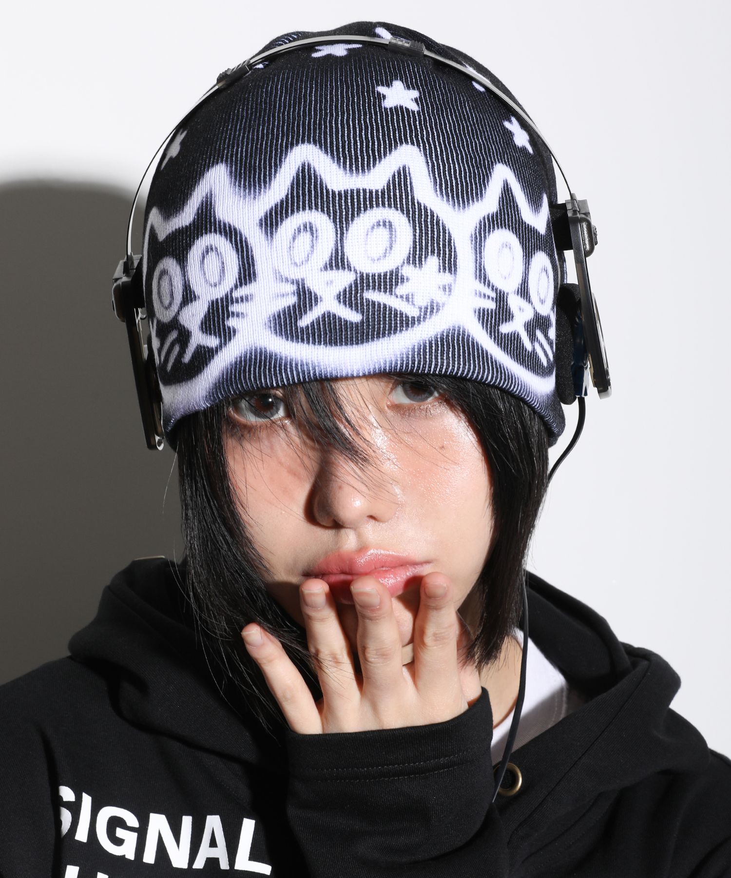 GAC035 빈티지 써머 후드 바라클라바 (BLACK) source detail 19