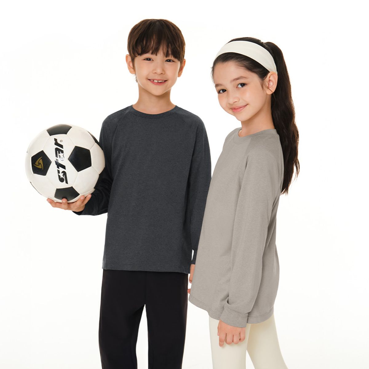 안다르 키즈(ANDAR KIDS) 키즈 파우더 퍼포먼스 긴팔티