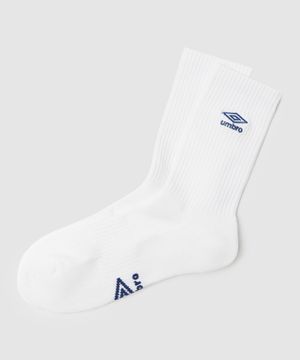 자수 로고 쿠셔닝 크루 삭스 화이트 UR123CSC23