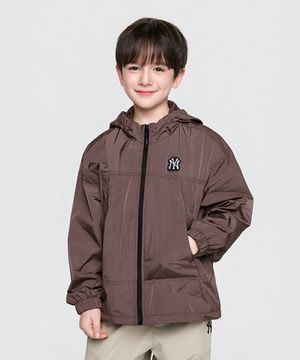 스트릿 체크 립스탑 바람막이 NY (Brown)