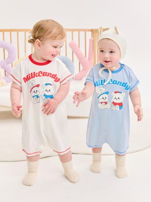 꼬꼬마롬퍼아기우주복유아점프수트