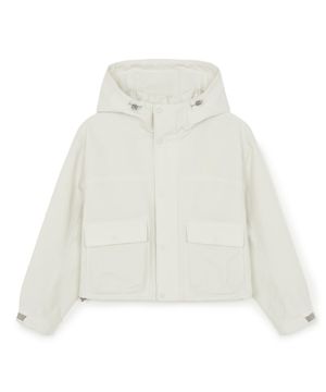 [카리나 착용] 여성 베이직 고프코어 2L 커브 바람막이 BOS (D.Cream)