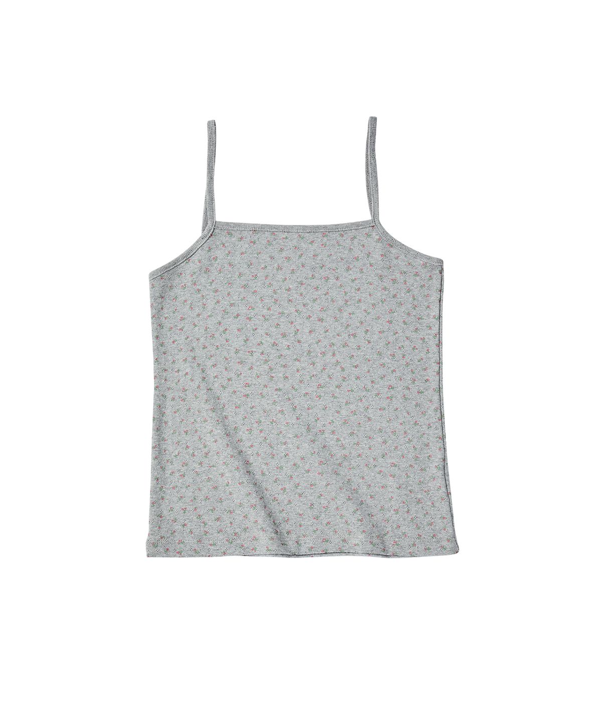 꼬모니노즈(COMONINOZ) W MINI FLOWER SLEEVELESS [GRAY]