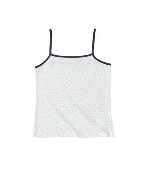 W MINI FLOWER SLEEVELESS [IVORY]