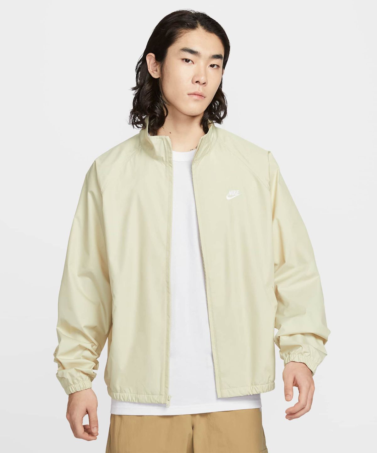 나이키(NIKE) 스포츠웨어 클럽 로스코 풀집 재킷 M - 라이트 카키:화이트 / HV1140-229
