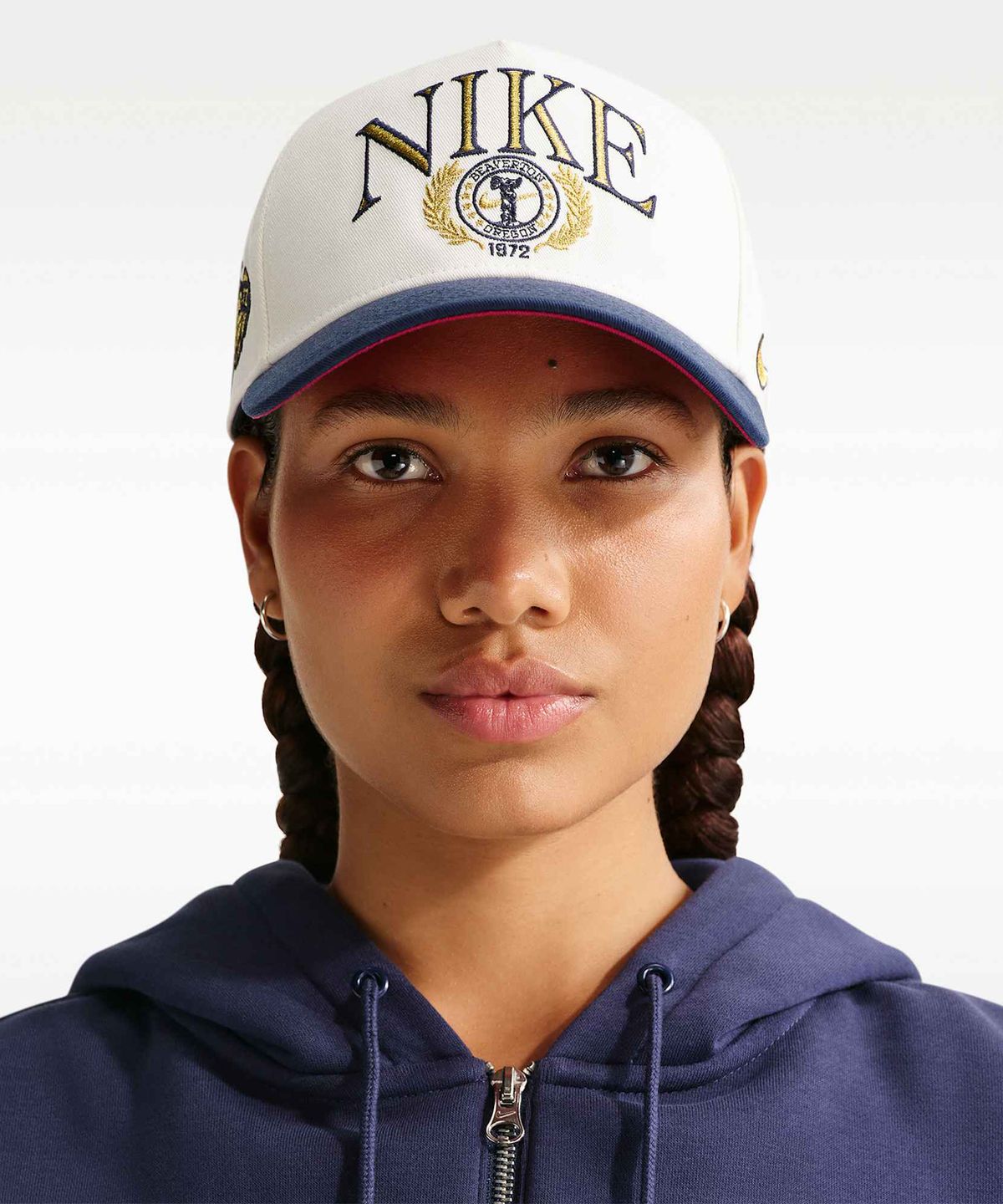 나이키(NIKE) 라이즈 스트럭처 A 프레임 캡 - 세일:미드나이트 네이비:팀 크림슨 / IH8778-133