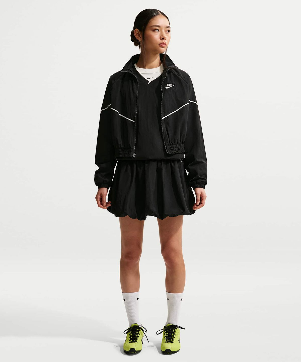 나이키(NIKE) 스포츠웨어 루즈 버블 스커트 W - 블랙:초크 / IQ0062-010