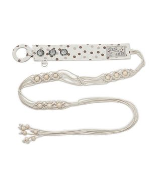 보헤미안 스트링 벨트 (아이보리)