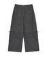 셔링 플랩 팬츠 (차콜)