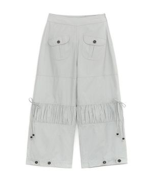 셔링 플랩 팬츠 (그레이)