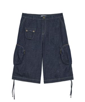 워시드 버뮤다 카고 팬츠 (데님)