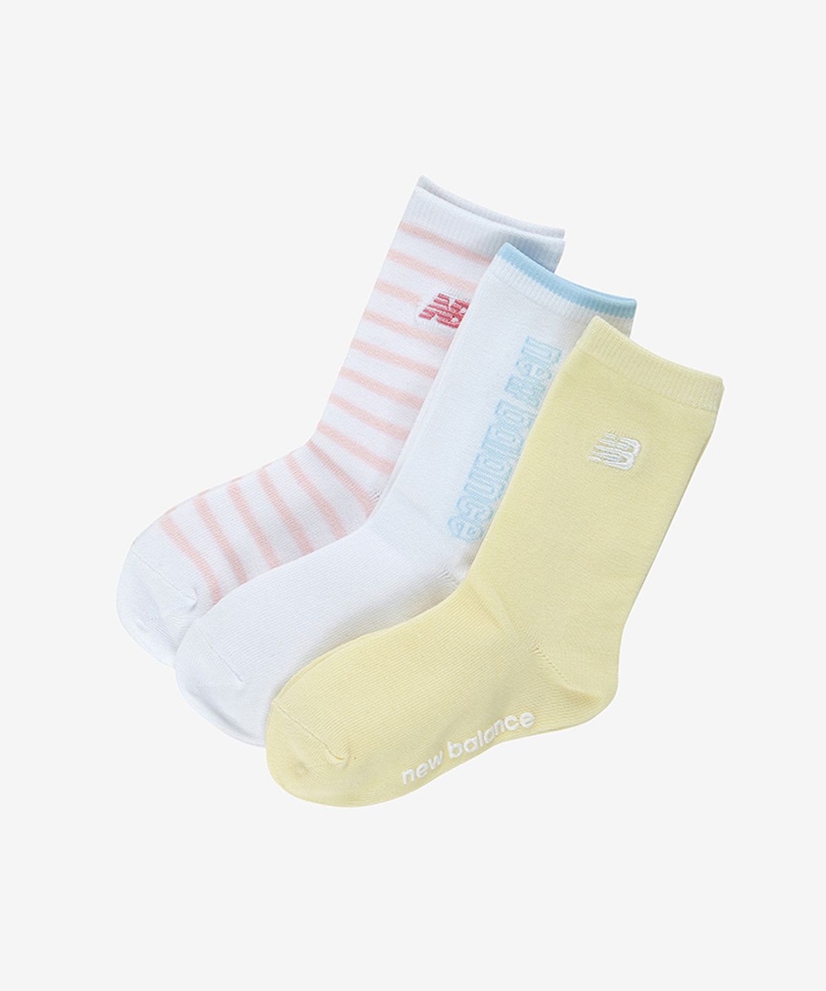 뉴발란스 키즈(NEWBALANCEKIDS) [3PCS] 아동 포인트 장목 양말 박스 NK8EGS206U51