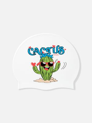 캑터스 실리콘 스윔 캡 화이트 (B6SUASC012WHT)