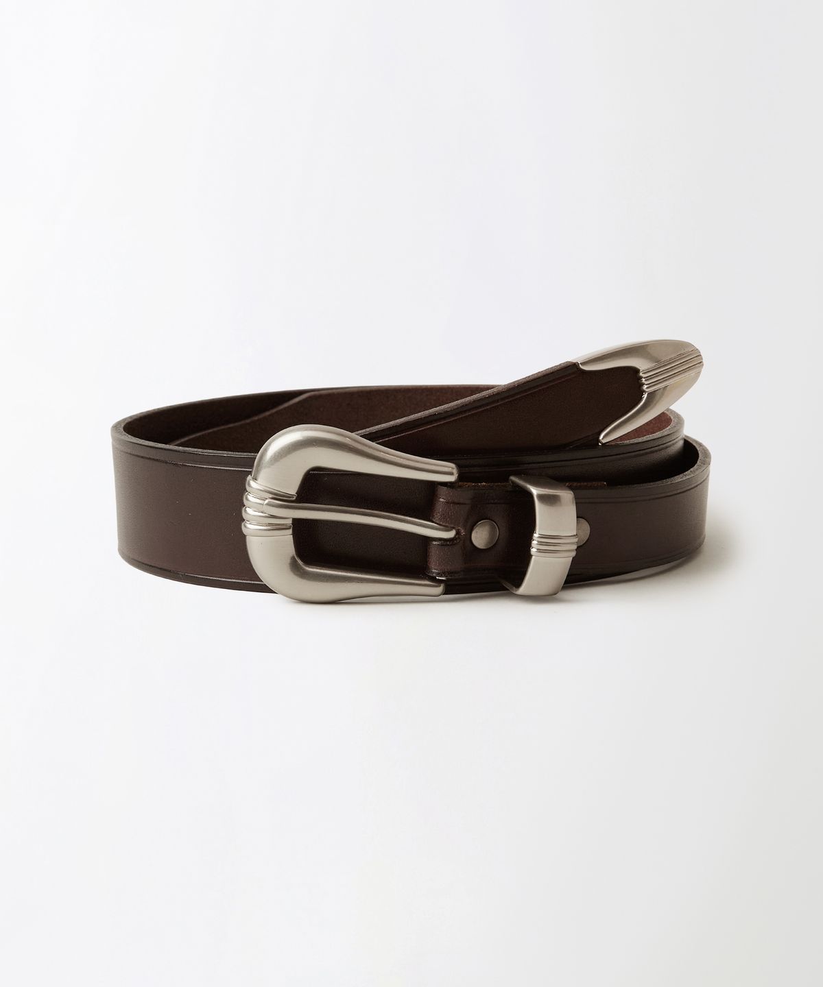 아웃스탠딩(OUTSTANDING) OSTD WESTERN BELT_BROWN