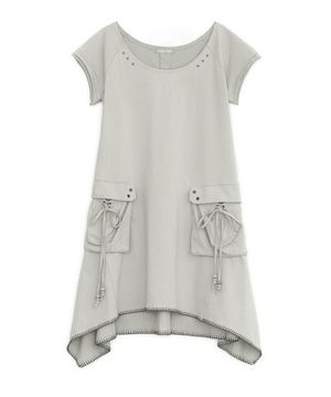 피그먼트 코튼 드레스 (아이보리)