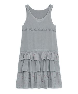 페어리 니들워크 티어드 드레스 (그레이시 블루)