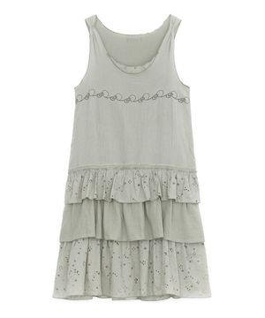 페어리 니들워크 티어드 드레스 (그린)