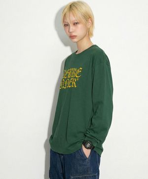 리무브 시그니처 롱슬리브 긴팔티셔츠 그린