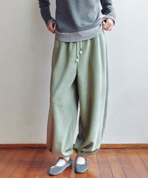 플리스 벌룬 조거 팬츠 쑥