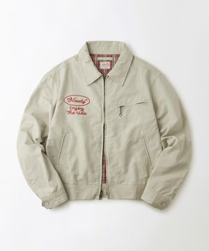 CHAIN STITCH DRIZZLER JACKET_L.GRAY