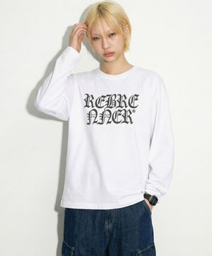 리무브 시그니처 롱슬리브 긴팔티셔츠 화이트