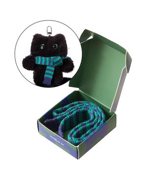 샹뇽이 키링 스트라이프 머플러 GREEN_BLUE