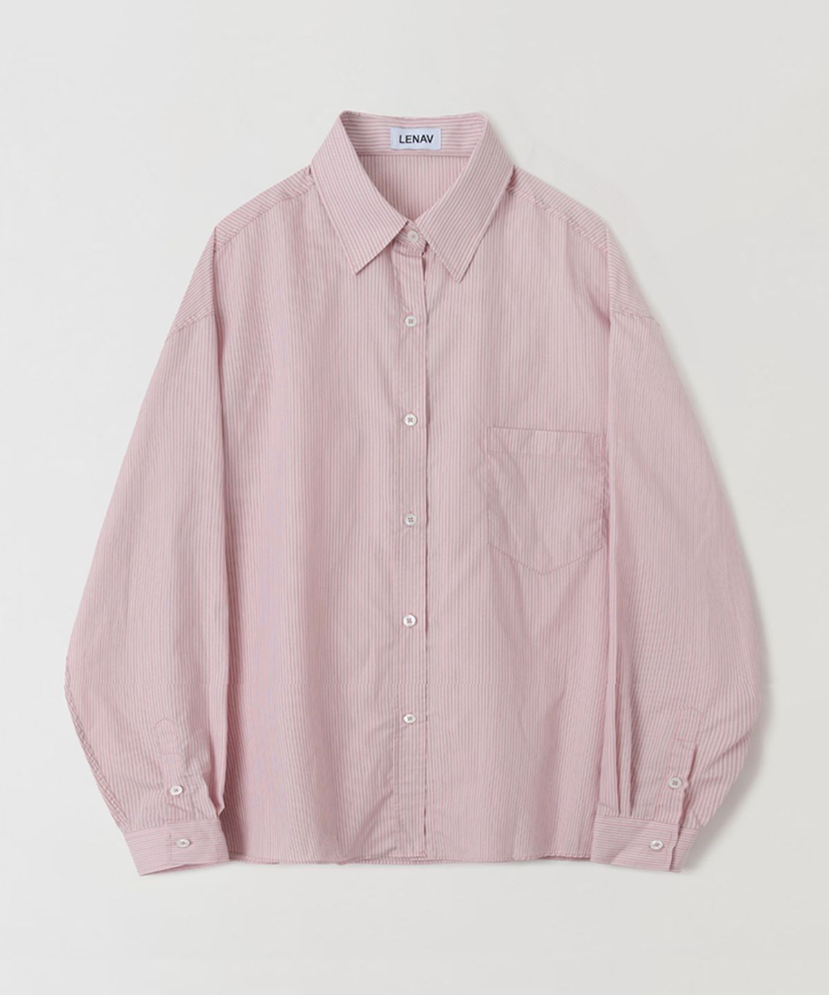 르나브(LENAV) esy stripe shirts (스틴 핑크)