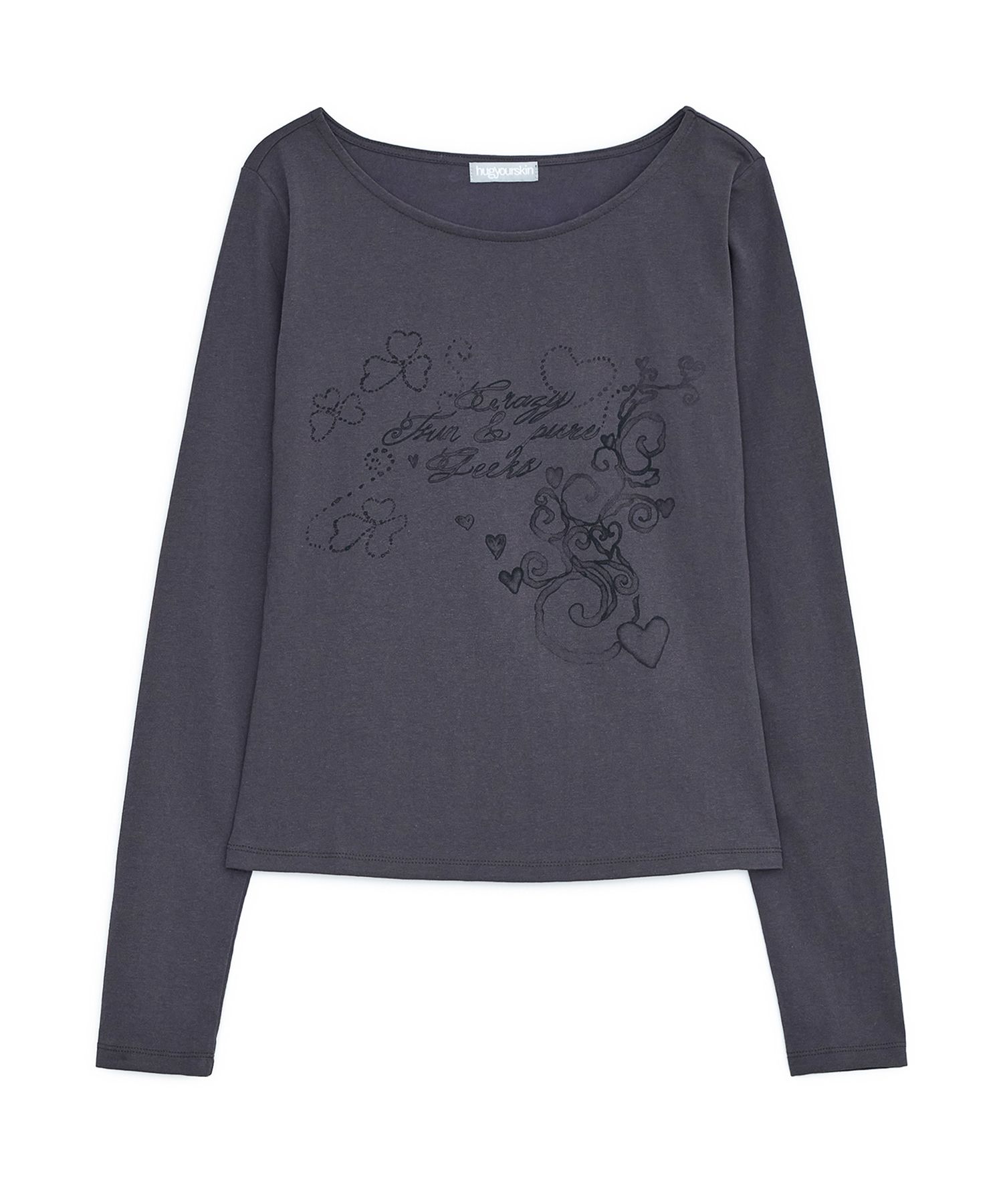 MUSINSA公式 | HUG YOUR SKIN メロウプリントロングスリーブTシャツ 