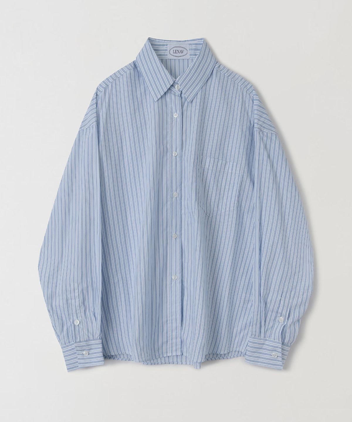 르나브(LENAV) esy stripe shirts (스틴 스카이)