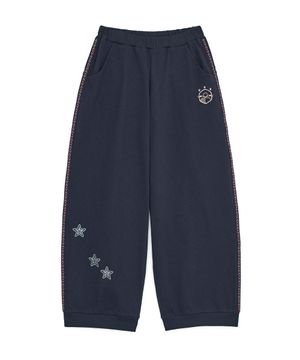 에스닉 라인 트랙 팬츠 (네이비)