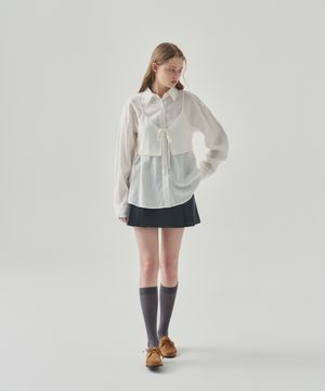 제인 레이어드 뷔스티에 블라우스 [WHITE]