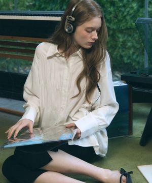 세렌느 웨이브 셔링 셔츠 [WHITE]