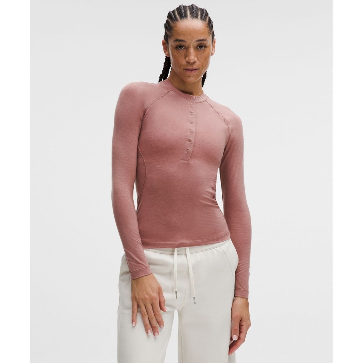 룰루레몬(LULULEMON) 저지 헨리 베이스 레이어  REDC SQUO