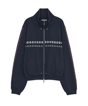 에스닉 라인 트랙 집업 (네이비)