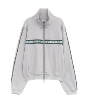 에스닉 라인 트랙 집업 (그레이)