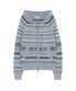 캔디 스트라이프 니트 후드집업 (스카이 블루)