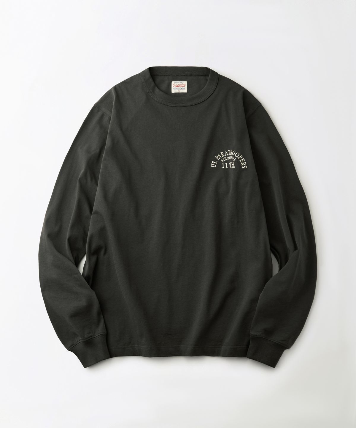 아웃스탠딩(OUTSTANDING) MIL SERIES LONG SLEEVE(SOUVENIR)_CHARCOAL