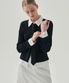 프로즈 레이어드 카라 셔츠 가디건 [BLACK]