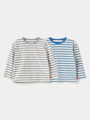 해피라운드 스트라이프 티셔츠