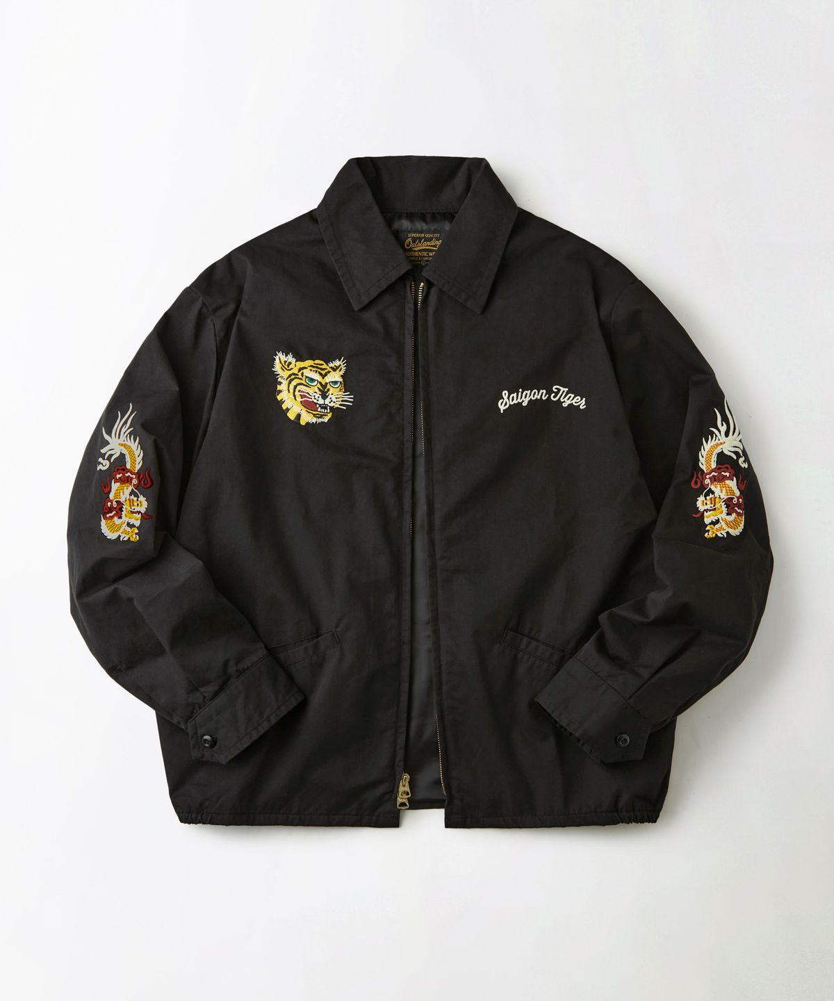 아웃스탠딩(OUTSTANDING) SOUVENIR DRIZZLER JACKET_BLACK