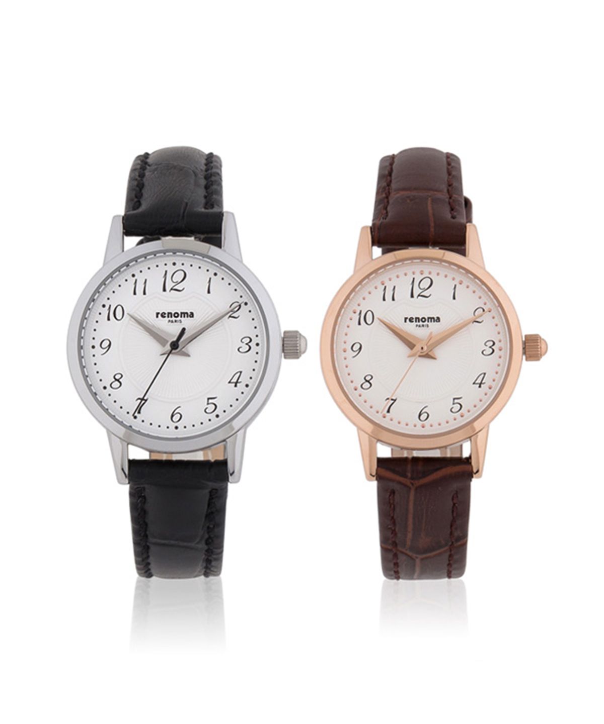 레노마 시계(RENOMA WATCH) 레노마 아라비아숫자 여성용 가죽시계 RE5470L