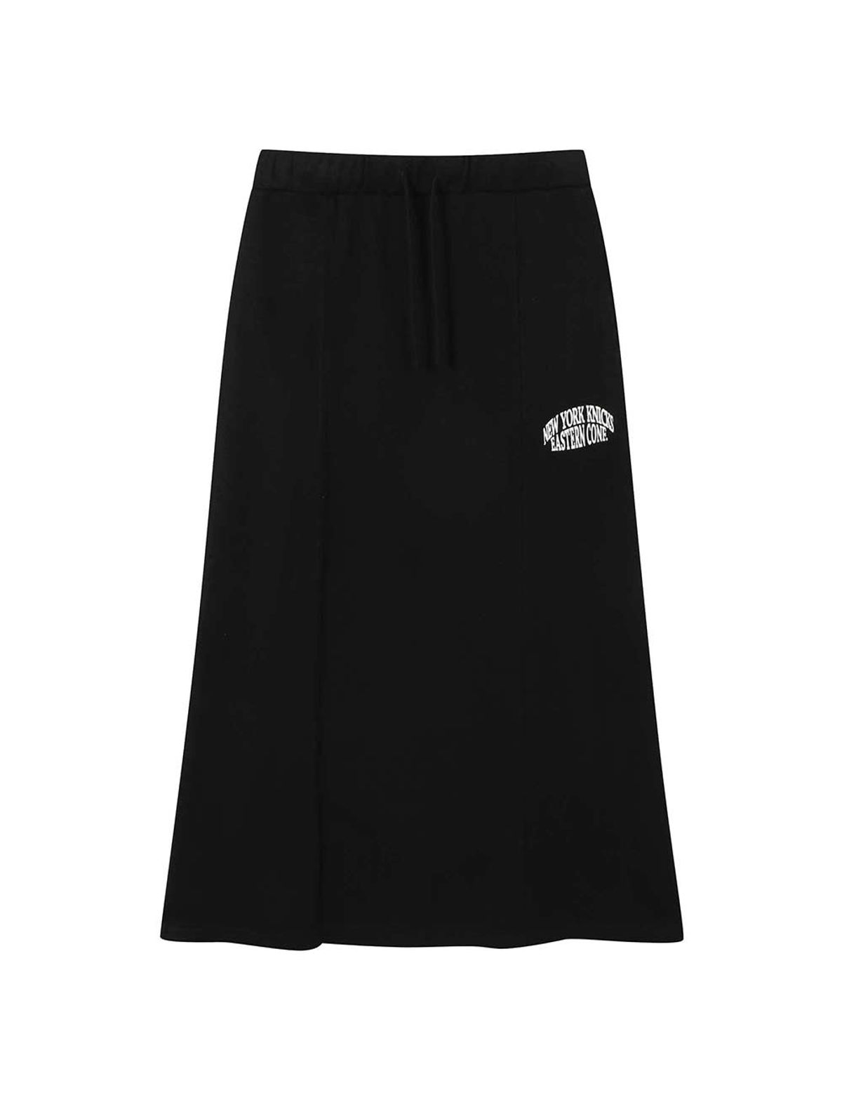 엔비에이(NBA) 여성 레터링 롱 스커트 블랙