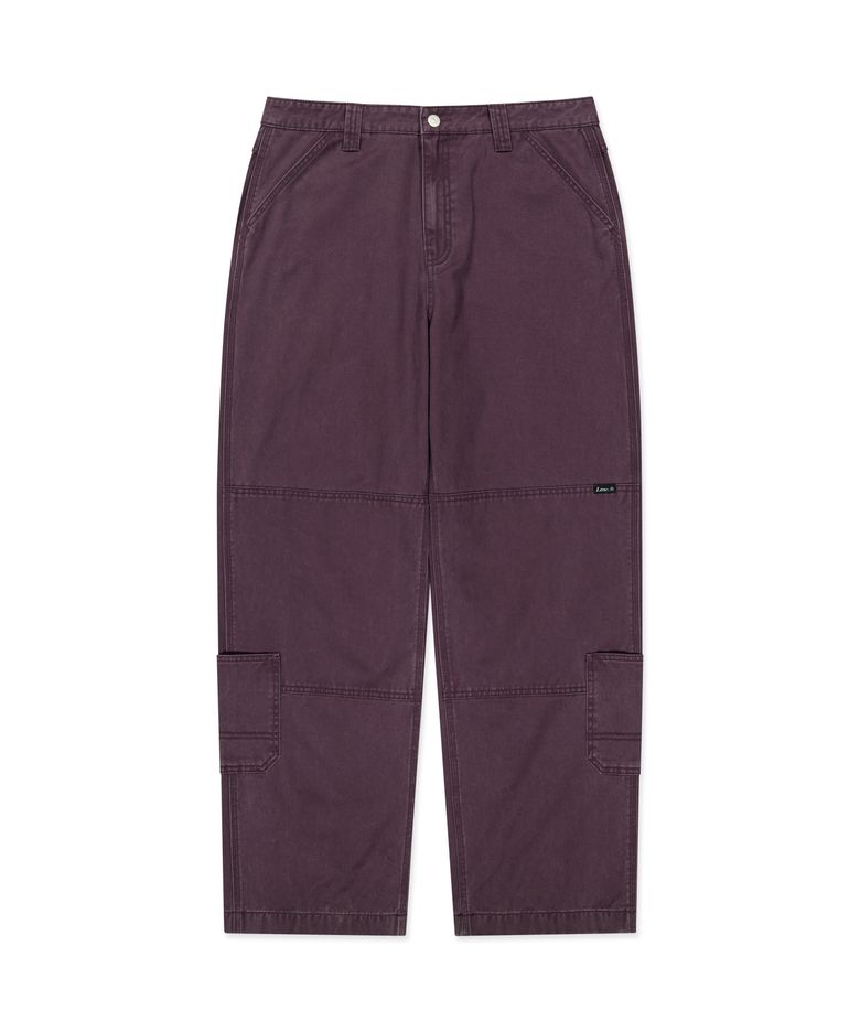 POCKET DOUBLE KNEE WORK PANTS purple